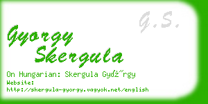 gyorgy skergula business card